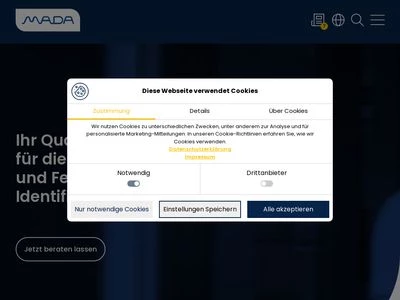 Website von Marx Datentechnik GmbH