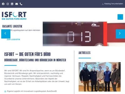 Website von ISFORT GmbH & Co. KG