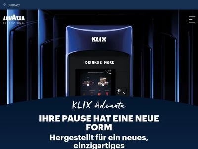 Website von Lavazza Professional Germany GmbH