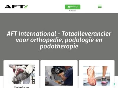 Website von AFT International GmbH