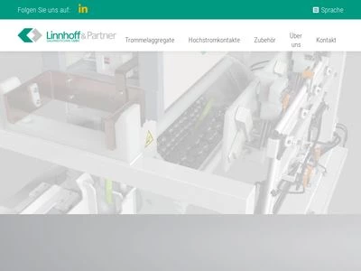 Website von Linnhoff & Partner Galvanotechnik GmbH