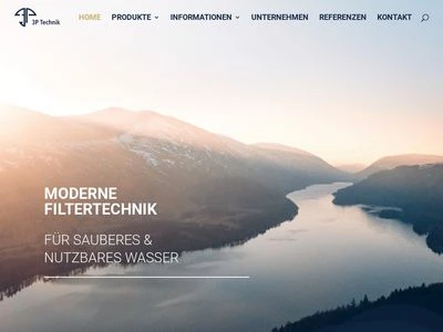 Website von 3P Technik Filtersysteme GmbH