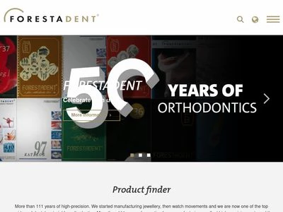 Website von FORESTADENT Bernhard Förster GmbH