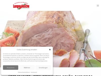 Website von Langewiesche Fleischwaren GmbH