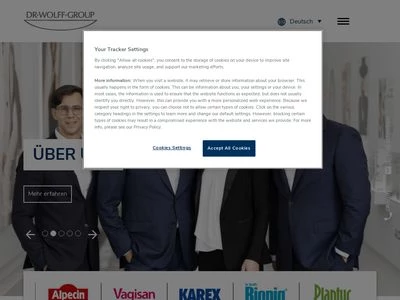 Website von DR. KURT WOLFF GMBH & CO. KG