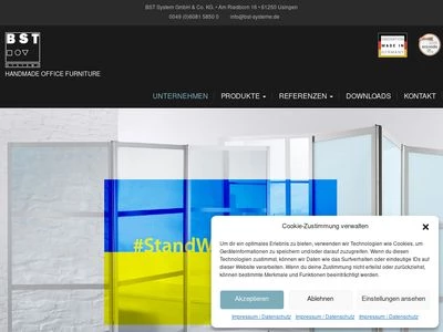 Website von BST Systeme GmbH &  Co. KG