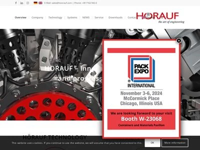 Website von Michael Hörauf Maschinenfabrik GmbH & Co. KG