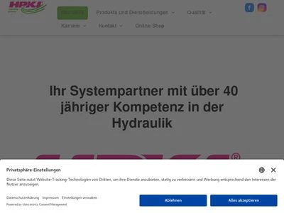 Website von HPKJ moving power GmbH