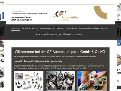 Website von CF Automation parts GmbH & Co.KG