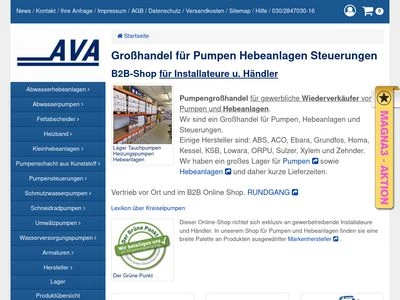 Website von Abwasser-Verfahrenstechnik GmbH