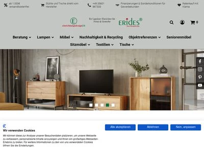 Website von Erides GmbH