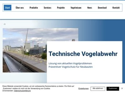 Website von ORNITEC GmbH