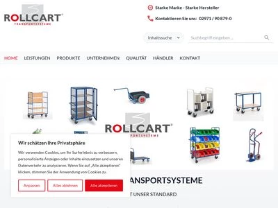 Website von Gabriel Transportsysteme GmbH