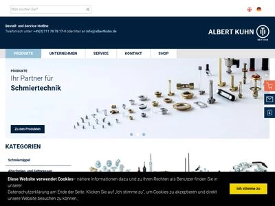 Website von Albert Kuhn GmbH & Co. KG