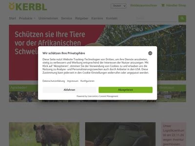 Website von Albert Kerbl GmbH