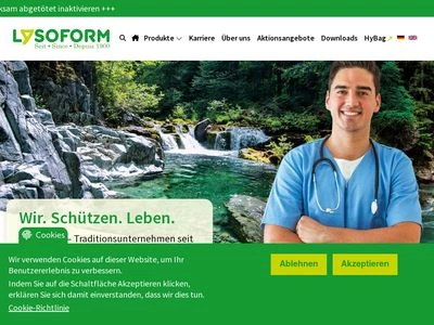 Website von Lysoform Dr. Hans Rosemann GmbH