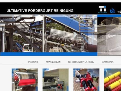 Website von T&I Technologie und Industriekomponenten GmbH