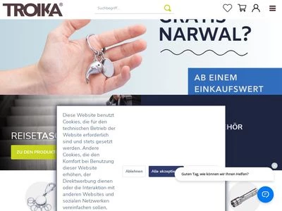 Website von TROIKA Germany GmbH