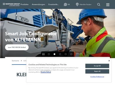 Website von Kleemann GmbH