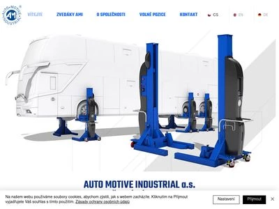 Website von AUTO MOTIVE INDUSTRIAL a.s.