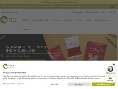 Website von KERNenergie GmbH