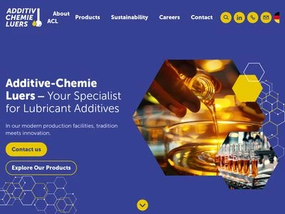 Website von Additiv-Chemie Luers GmbH