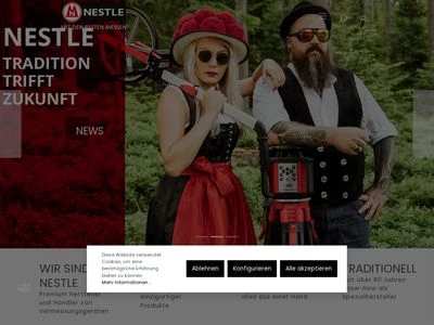 Website von Gottlieb Nestle GmbH