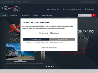 Website von UltraMedia GmbH + Co. Handels KG