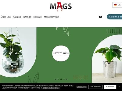 Website von MAGS Vertriebs GmbH