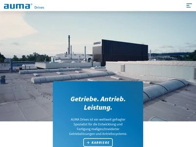 Website von AUMA Drives GmbH