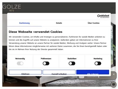 Website von Otto Golze & Söhne GmbH