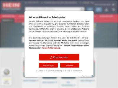 Website von HEIN Industrieschilder GmbH