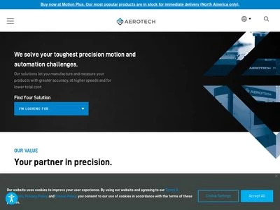 Website von Aerotech GmbH