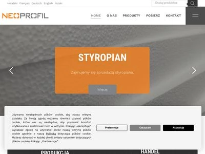 Website von Neoprofil GmbH