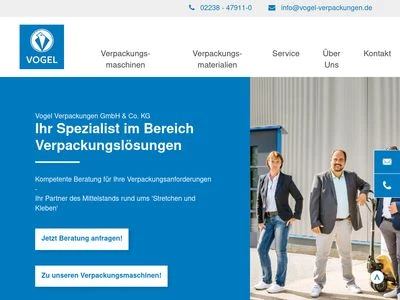 Website von Vogel Industrial Service GmbH und Co. KG