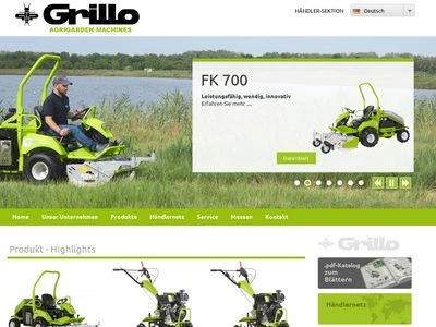 Website von GRILLO Deutschland GmbH