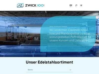 Website von Albrecht Zwick GmbH