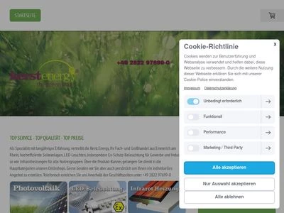 Website von Kerst Energy smart solutions GmbH