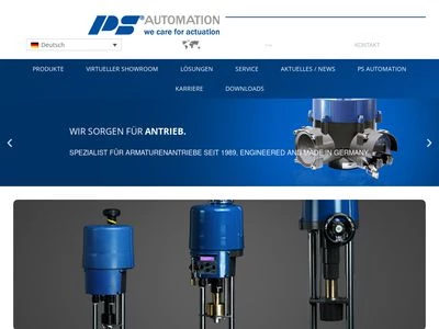 Website von PS Automation GmbH