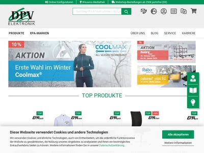 Website von DPV Elektronik-Service GmbH