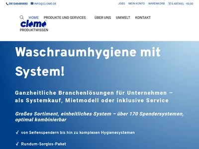 Website von clomo GmbH