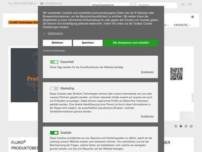 Website von FLURO®-Gelenklager GmbH
