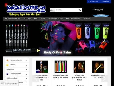 Website von Knicklichter.ch GmbH