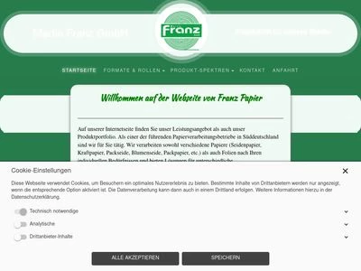 Website von Martin FRANZ GmbH