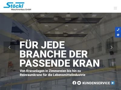 Website von Stöckl Maschinenbau GmbH