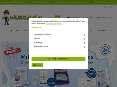 Website von schlauerbauer Melktechnik GmbH