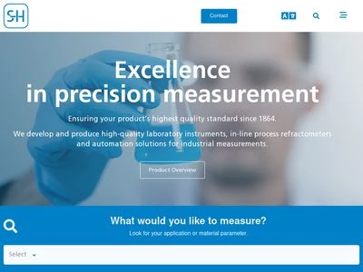 Website von SCHMIDT + HAENSCH GmbH & Co.