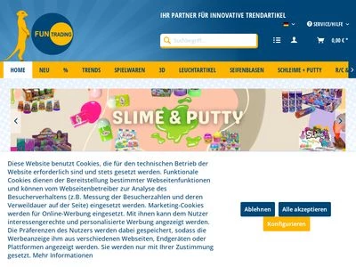 Website von FUN TRADING GmbH