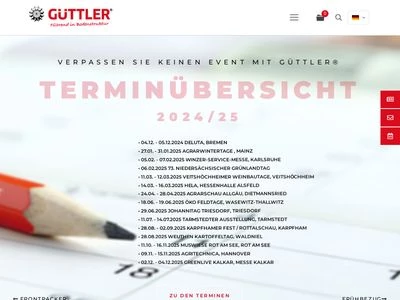 Website von Güttler GmbH