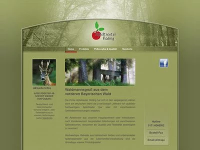 Website von Apfeltrester Roding